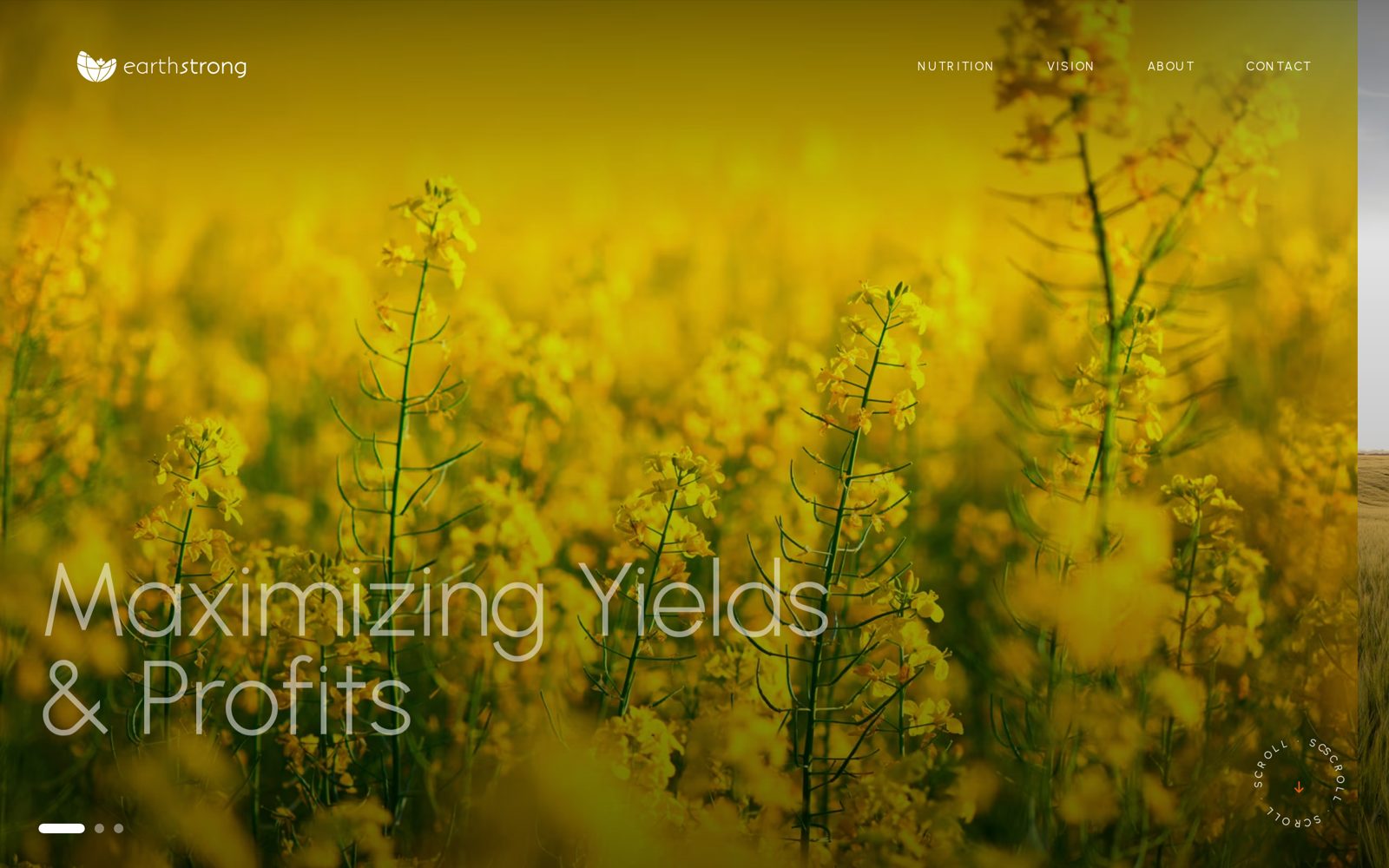 Agricultural nutrition brand website